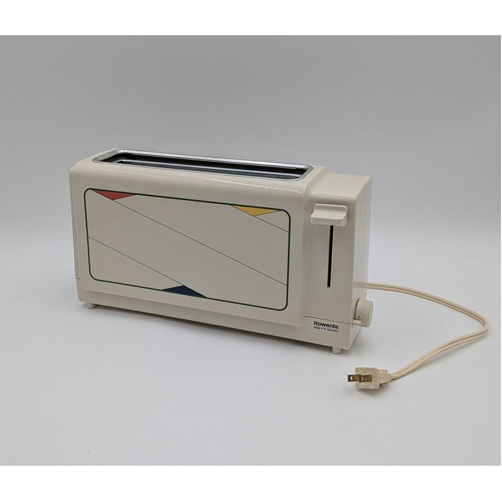 Vintage Rowenta 120V-800W Toaster Made in W. Germany RARE Mondrian Pattern